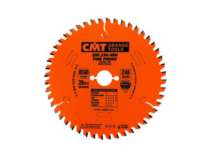 CMT Industrial | Pilový kotouč pro finální příčné řezy ø 160/20 mm Z 48 WZ