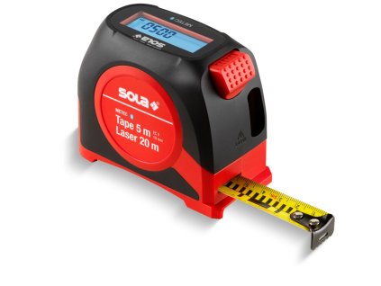 SOLA | Digitální svinovací metr METEC – přesné měření s laserem a Bluetooth