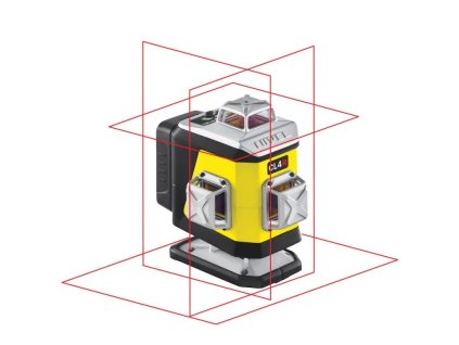 Nivel System CL4R – schéma projekce 4 rovin 360° (2× horizontální, 2× vertikální)