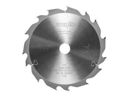 Mafell | Pilový kotouč ø 160×1,8×20 mm Z15-5 – čistý a rychlý podélný řez do masivu