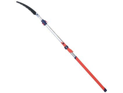 Teleskopická pilka Shark Saw na prořez stromů – celkový pohled na sestavu bez obalu, určená pro řez větví ve výšce ze země.