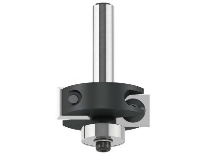 IGM falcovací žiletková fréza H=12,7 mm, Ø34,9×12, stopka 6,35 mm – produktová fotografie s kopírovacím ložiskem.