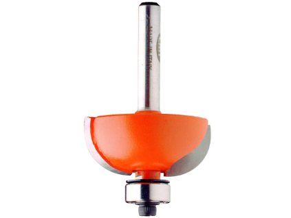 CMT C937 zaoblovací fréza vypouklá s ložiskem – produktová fotografie (oranžové tělo, HW břity).