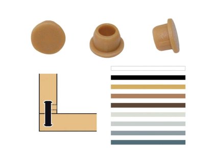 Lamello - cover caps at an angle of 90°