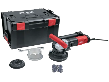 Sanační bruska FLEX RE 16-5 115 Kit FK-S s frézovací hlavou, příslušenstvím a kufrem L-BOXX