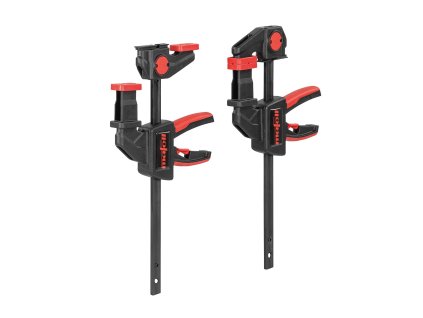 Dvojice upínacích svorek Mafell F-SZC 180 (jednoruční svorka pro lišty i běžné upnutí).