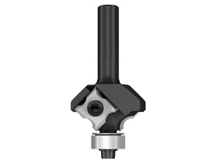 Radiusová žiletková fréza s vodicím ložiskem pro zaoblení hran (IGM F062, stopka 8 mm).