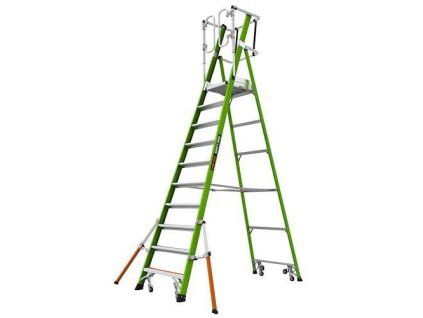 Little Giant - Pojízdný plošinový žebřík s klecí Safety Cage 2.0 (model 10, počet schodů 10/284 cm)
