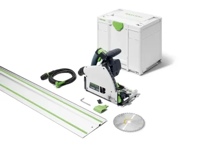 Ponorná pila Festool TS 60 KEBQ Plus FS s vodicí lištou, pilovým kotoučem a Systainerem
