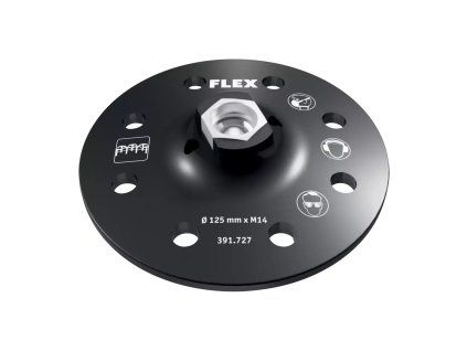 Unášecí talíř FLEX Ø150 mm M14 (6+8 děr) – talíř na suchý zip pro broušení s odsáváním