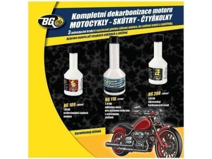 BG | 6900 KIT – sada pro kompletní dekarbonizaci 4-taktních motocyklů, skútrů a čtyřkolek