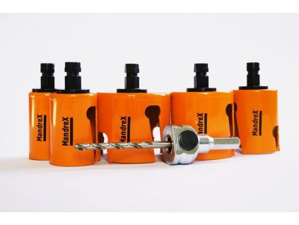 Mandrex | MXqs MULTI-PURPOSE SuperXcut – karbidová děrovka 30 - 80 mm