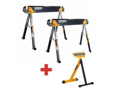 ToughBuilt | C700 1 x pár skládacích stavebních koz + Pachole 3 v 1