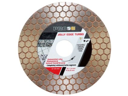 PRO5 | diamantový kotouč na řezání a broušení Ø125 mm – jolly hrany (V-turbo)