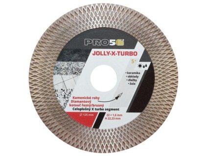 kotouc rezny brusny diamantovy pro5 jolly x turbo 125 mm