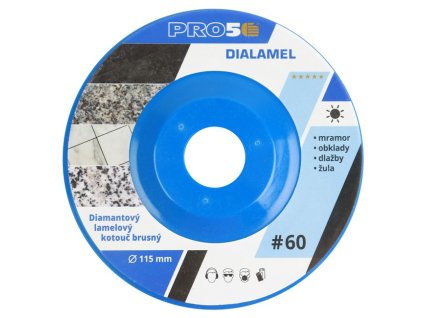 PRO5 | Diamantový lamelový kotouč Ø115 mm  – suché broušení