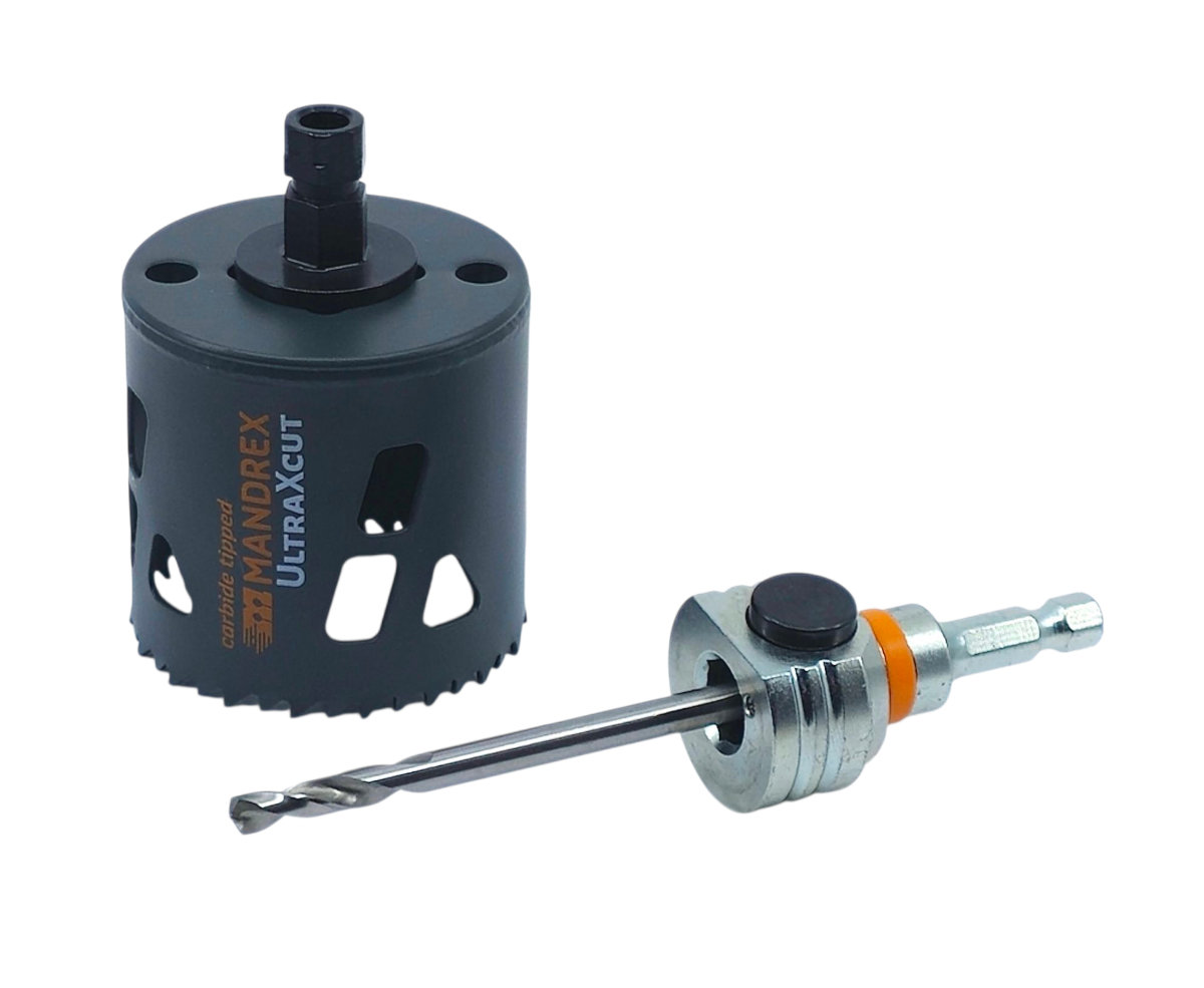 Mandrex | UltraXcut TCT Ø 68 mm – vrtací korunka včetně unašeče