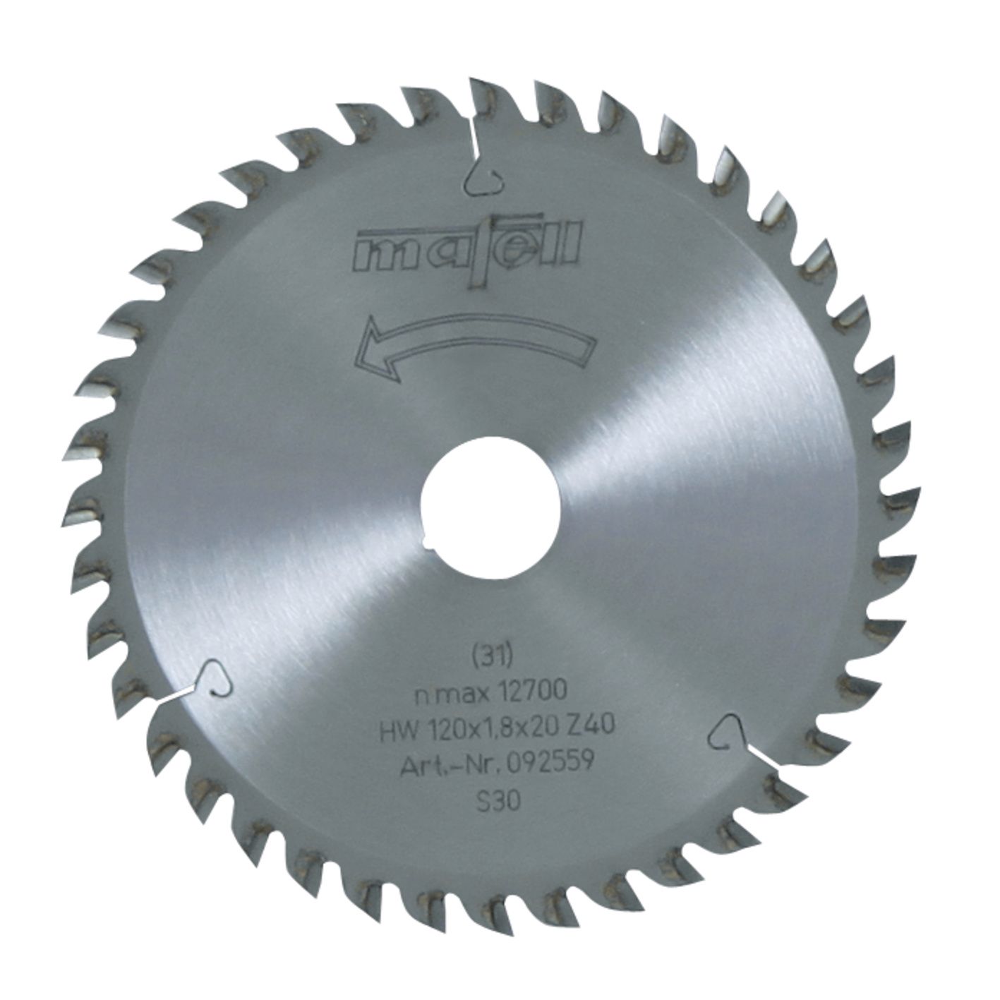 Levně Mafell 120 x 1,2/1,8 x 20 mm, Z 40, FZ/TR Pilový kotouč (092559)