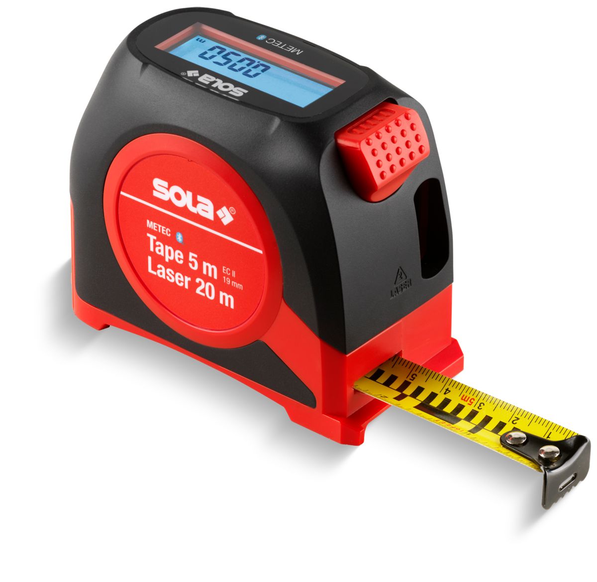 SOLA | Digitální svinovací metr METEC – přesné měření s laserem a Bluetooth