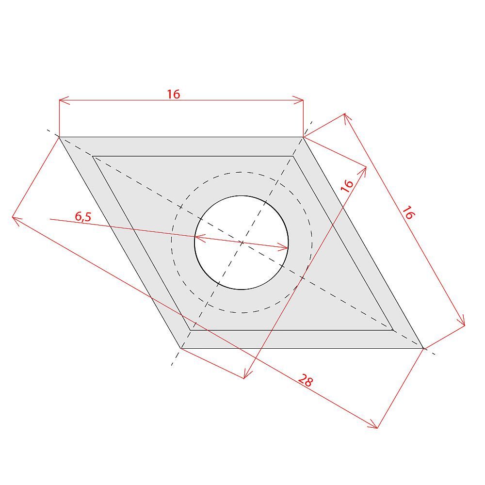 IGM Professional IGM | Žiletka tvrdokovová 16x28x2 / Dřevo+ (N023)