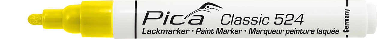 Pica Marker Pica | Classic 524 lakový popisovač 2–4 mm – kontrastní značení Barva: žlutá