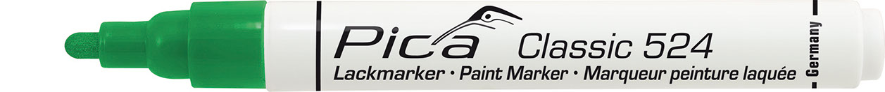 Pica Marker Pica | Classic 524 lakový popisovač 2–4 mm – kontrastní značení Barva: zelená