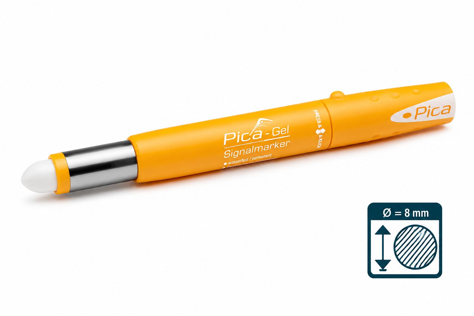 Pica Marker Pica | Gel Signalmarker – průmyslový gelový popisovač pro extrémní značení permanetní signální značkovač: černá