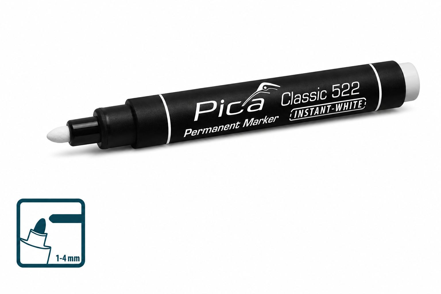 Pica -  Marker permanentní značkovač  bílý