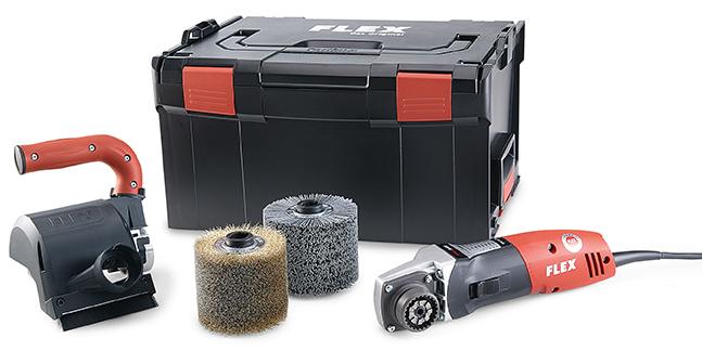 Flex - BBE 14-3 110 Set Kartáčovací bruska TRINOXFLEX