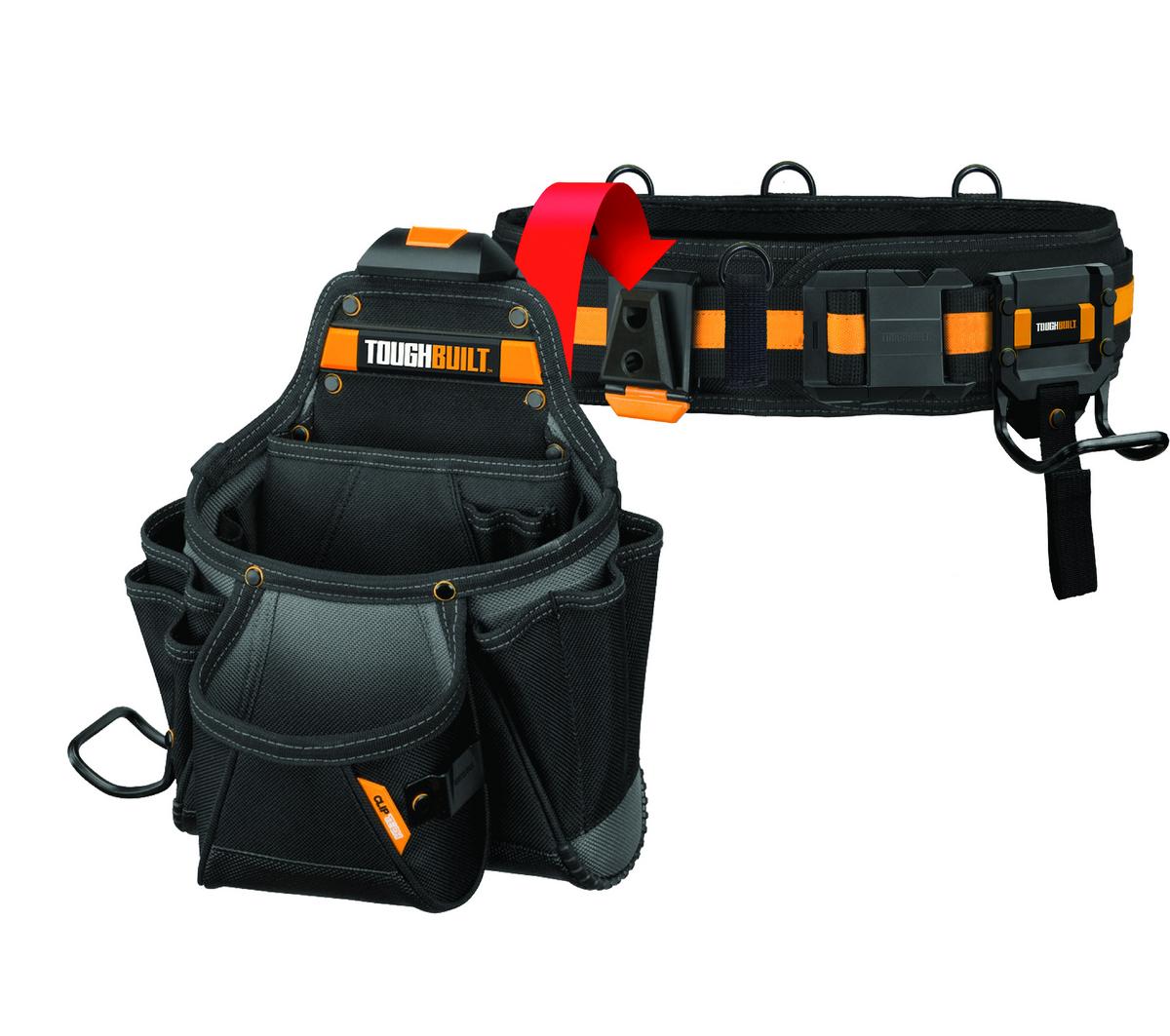 Toughbuilt - univerzální set opasku, kapsy a háku na kladivo