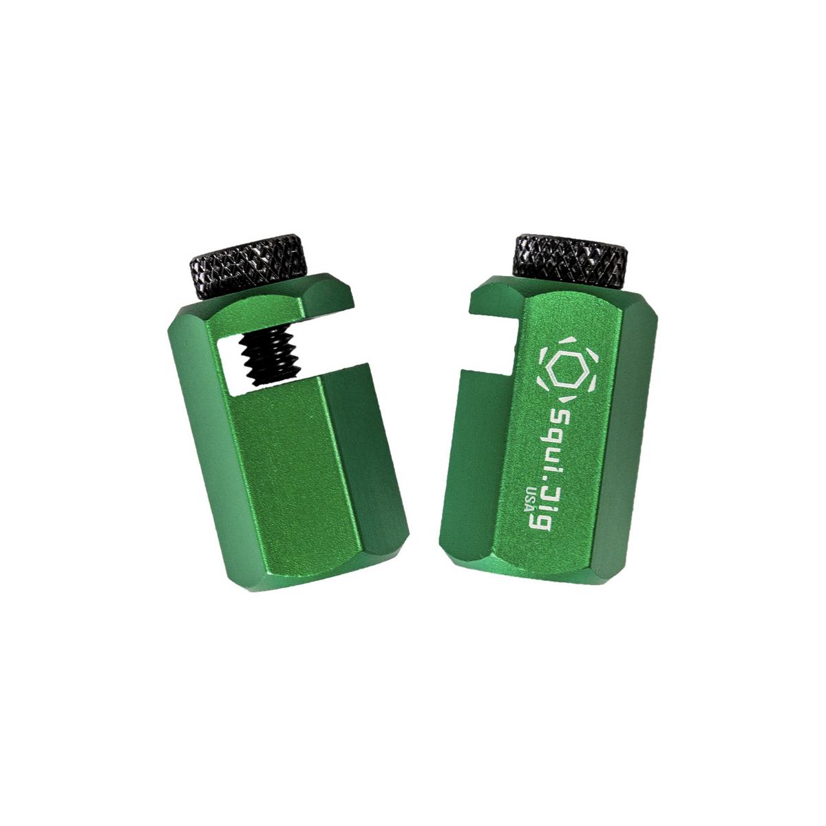 Squi.Jig - aretační a vodící doraz 1,5" Barva: zelená, počet kusů v balení: set 2 ks