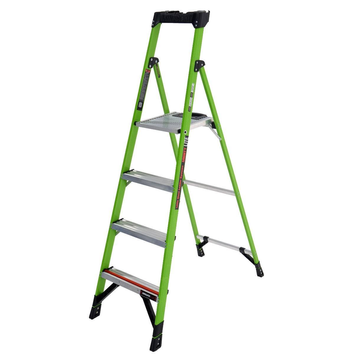 Little Giant - velice lehké schůdky Mightylite: Model 6, počet schodů/výška plošiny: schody 4 / 116 cm