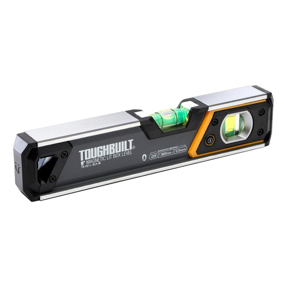 Toughbuilt - magnetická podsvícená vodováha 23 cm