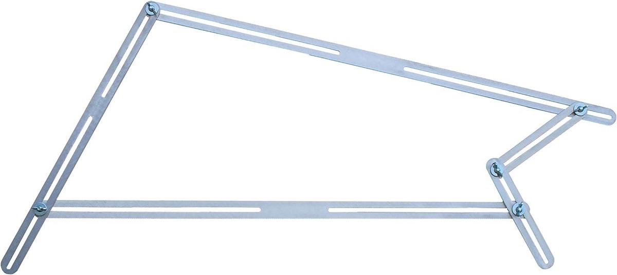 Hedue - Úhlová šablona s 13 hliníkovými kolejnicemi