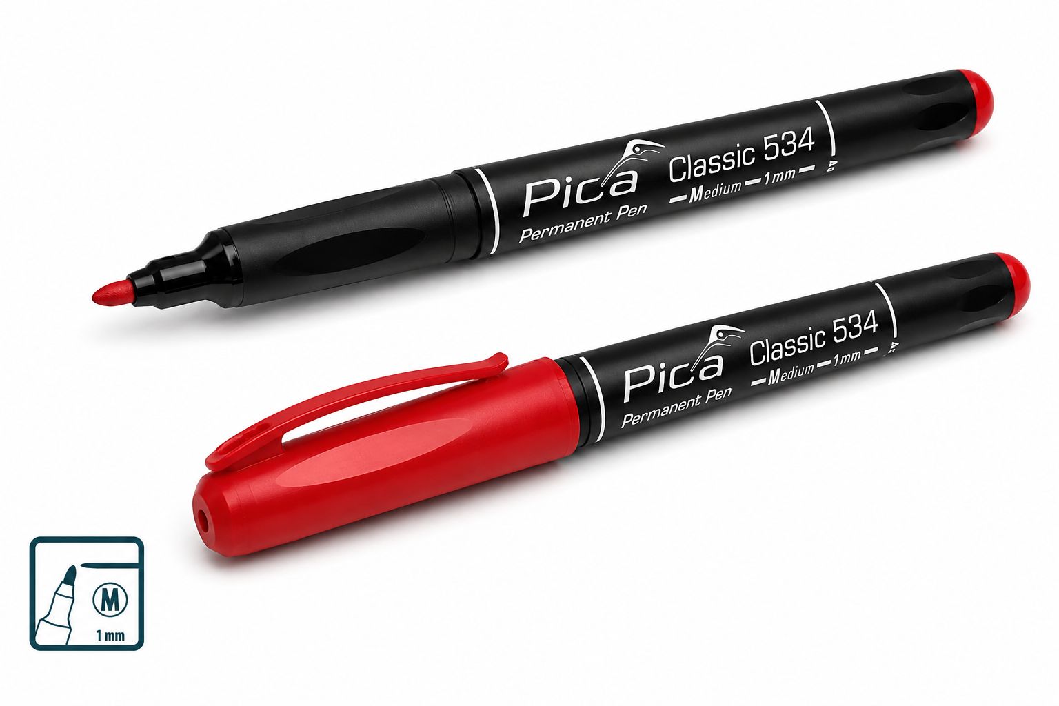 Pica - Classic permanentní pero Medium - červený