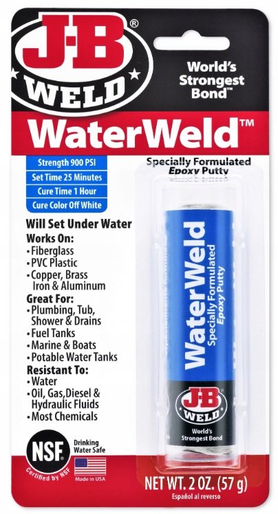 J-B Weld | WaterWeld™ epoxidový tmel pro opravy pod vodou 57 gr