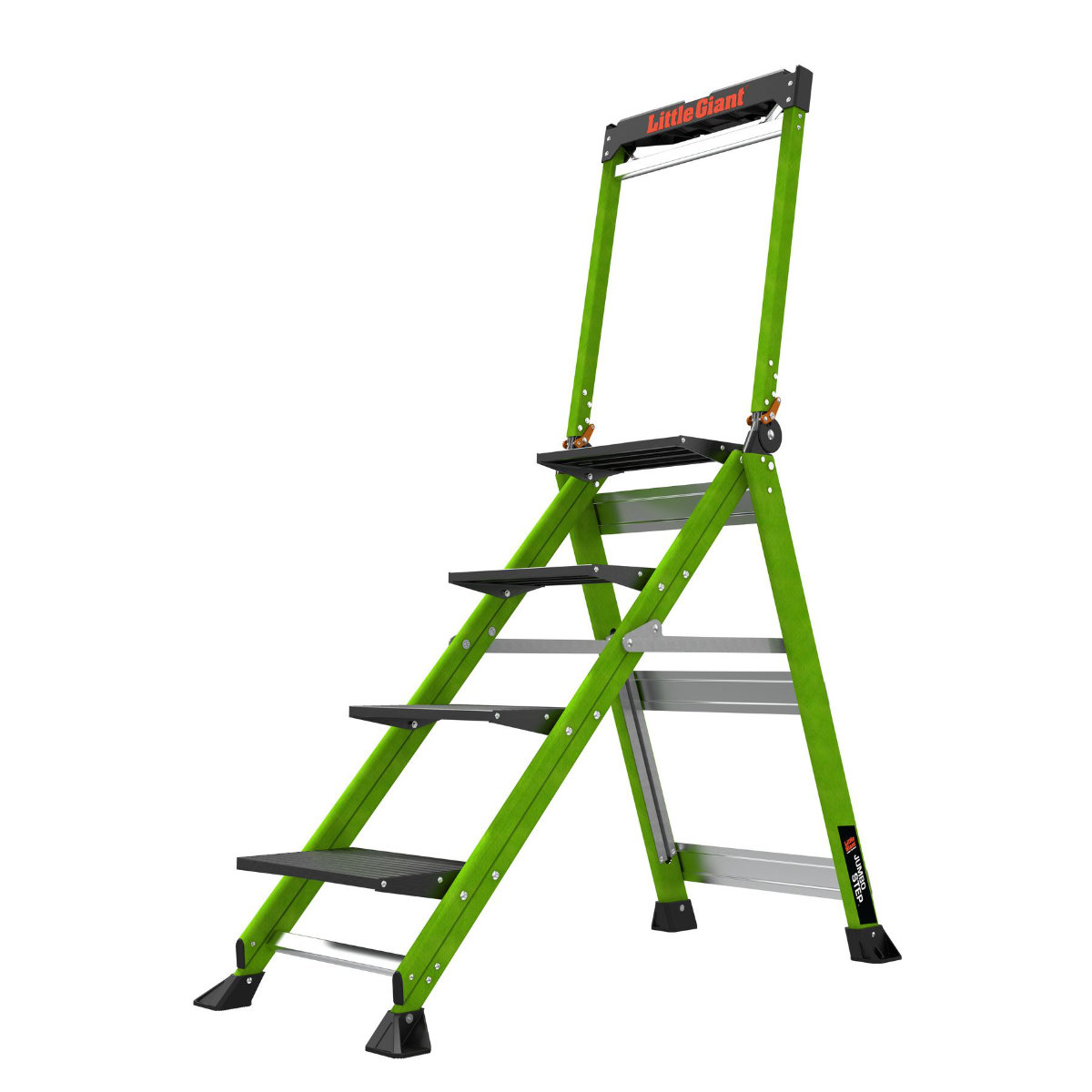 Little Giant Jumbo Step – sklolaminátové schůdky se širokými 21cm schody dosah: 289 cm / 4 schody
