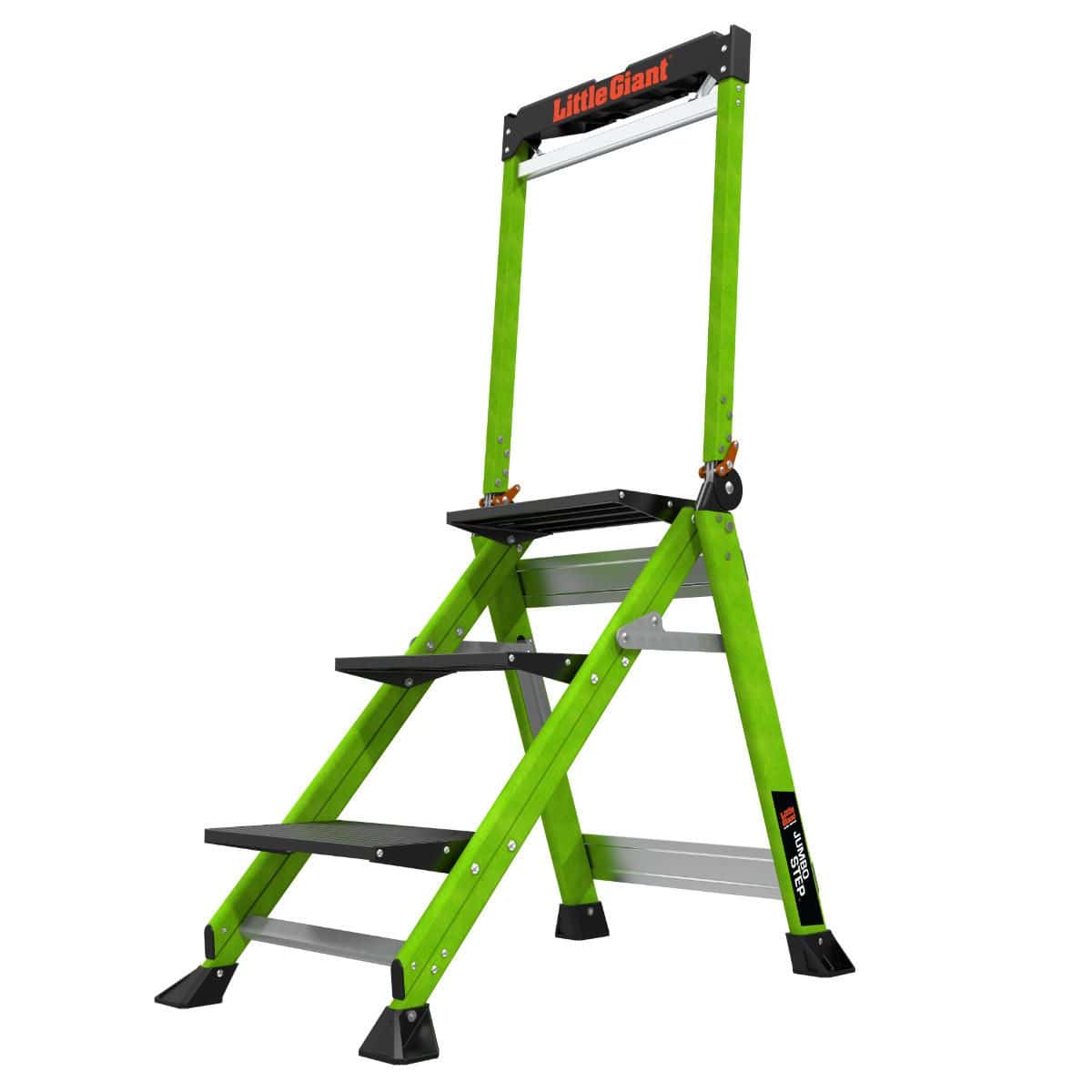 Little Giant Jumbo Step – sklolaminátové schůdky se širokými 21cm schody dosah: 266 cm / 3 schody