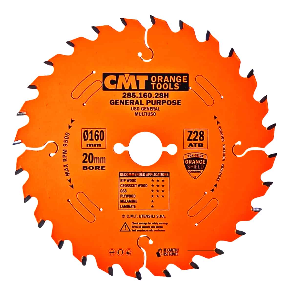 CMT | Pilový kotouč na příčný a podélný řez ø160/20 mm Z28 WZ/ATB