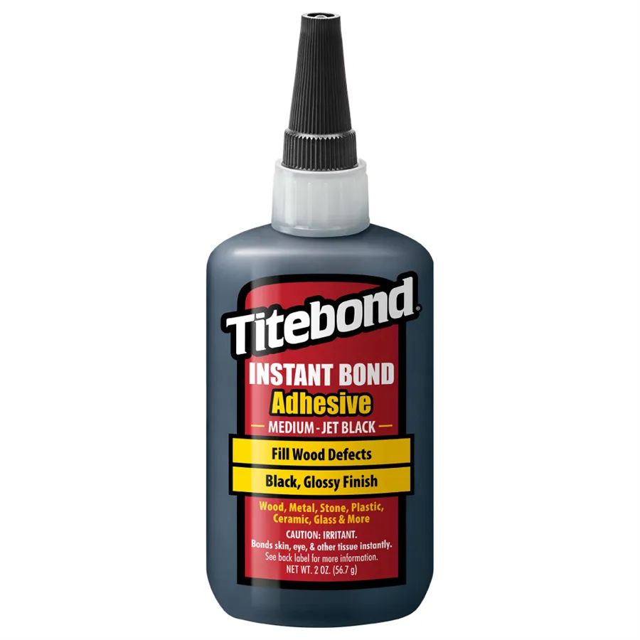 Titebond | Instant Medium Jet Black černé kyanoakrylátové lepidlo 59 ml