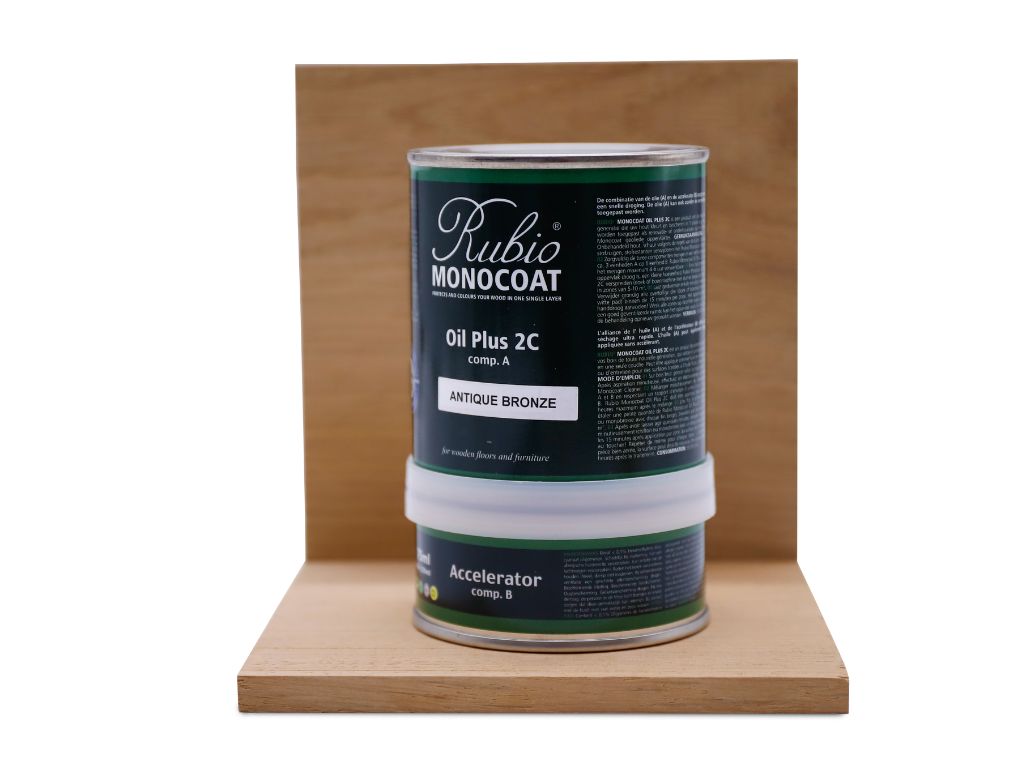 Rubio Monocoat Rubio | Oil Plus 2C Pure - bezbarvý olej s akcelerátorem Velikost balení: 390ml, Oil Plus 2C: Oil Plus 2C - Pure, ml na metr: 20