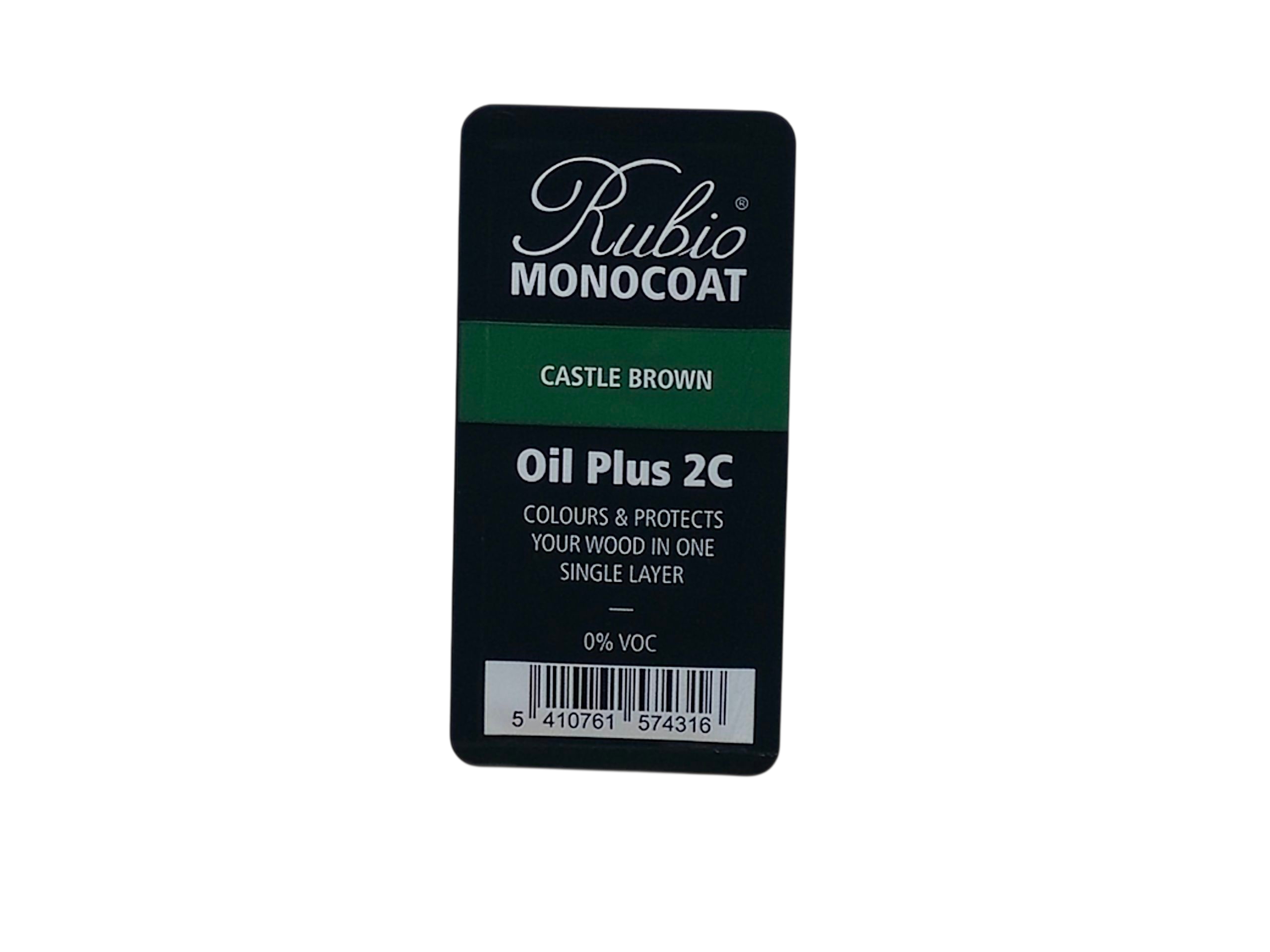 Rubio Monocoat Rubio | Oil Plus 2C probarvený olej s akcelerátorem - Castle Brown Velikost balení: 6ml