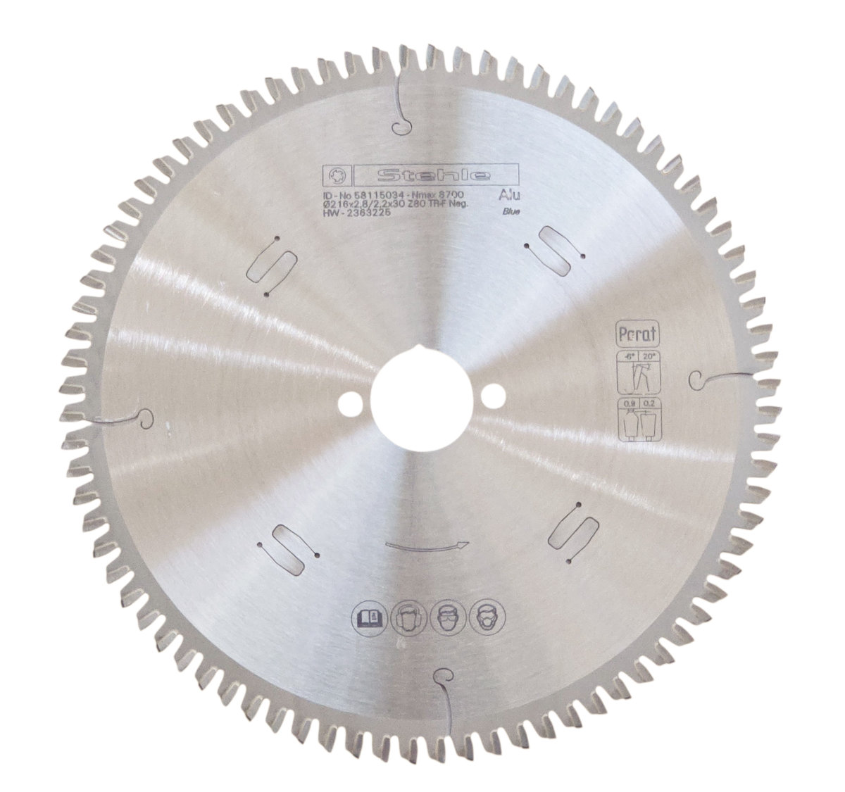Stehle | Pilový kotouč na hliník ø216/30 mm Z80 TFZ/TCG -6° negativ