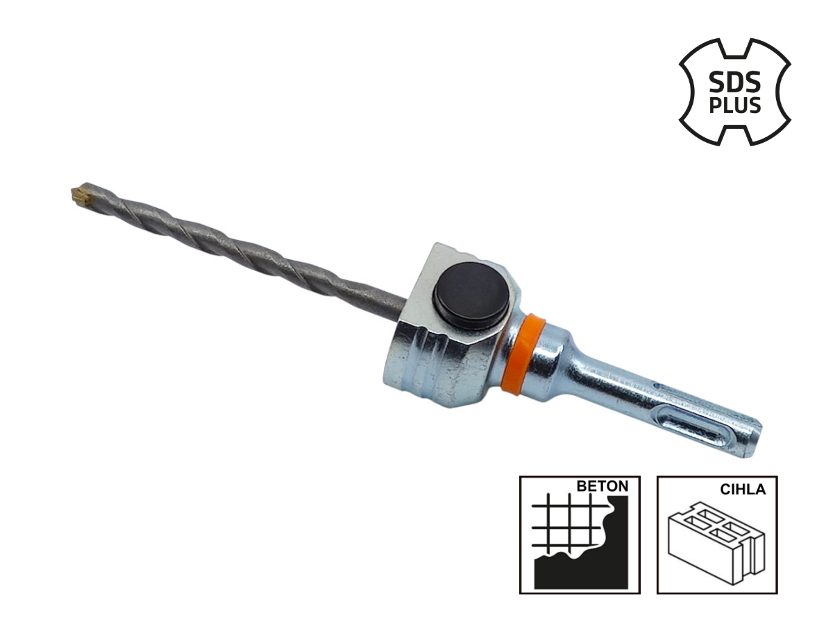 Mandrex | Unašeč MX200021SB – SDS-plus pro TCT děrovky s karbidovým středicím vrtákem