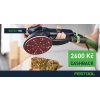 Banner Festool ROTEX 150 – excentrická bruska s odsáváním, akce 2600 Kč cashback, logo Festool