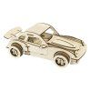 Pebaro dřevěná stavebnice sportovního auta – složený model z laserem vyřezávaných dílů v přírodním provedení