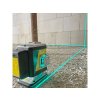 Detail modrého laserového paprsku u křížového laseru Nivel System CL3B