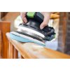 Brusivo Festool Granat PROfile D150 při broušení profilovaného dřevěného zábradlí