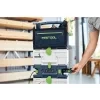 Festool SYS-MC 6/4 zabudovaná do sestavy Systainerů s možností nabíjení akumulátorů během práce.