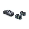 Festool | 18V 2× HighPower 5,0 Ah + TCL 6 – napájecí sada